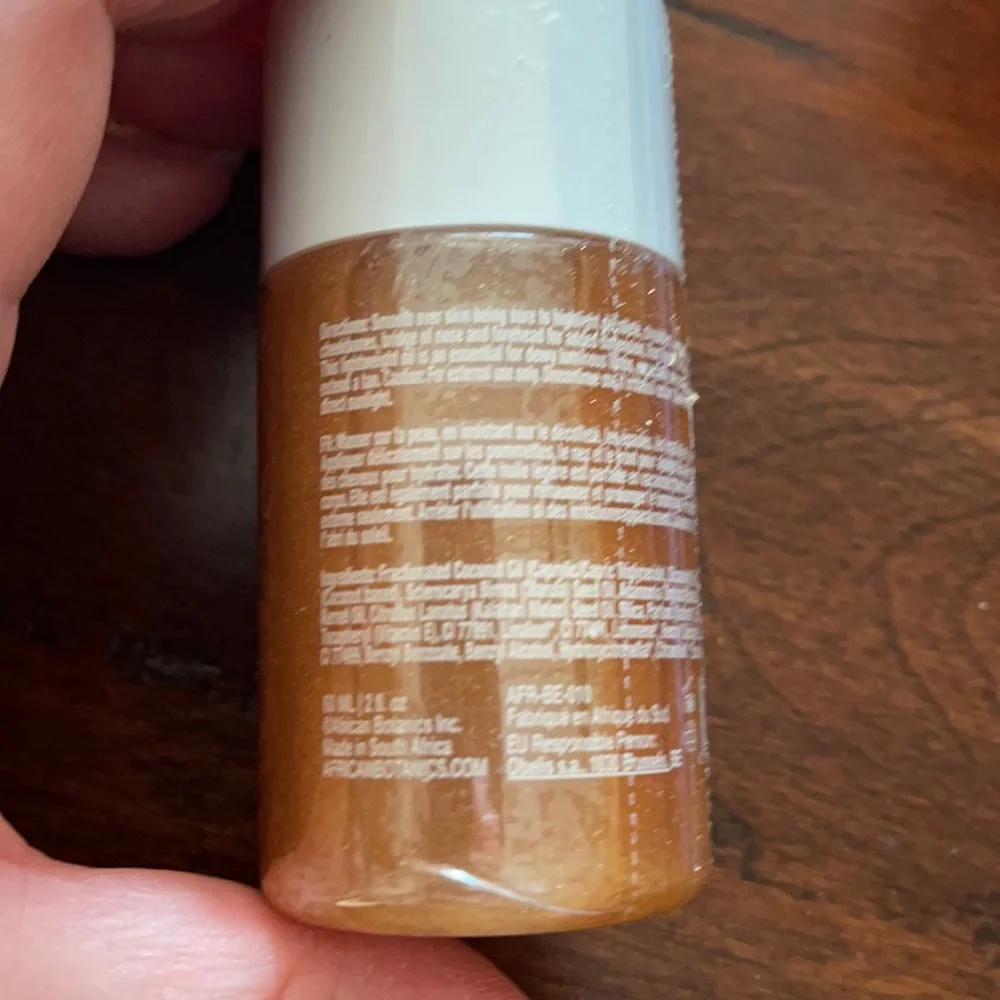 NWT African Botanics Shimmering Gold Oil